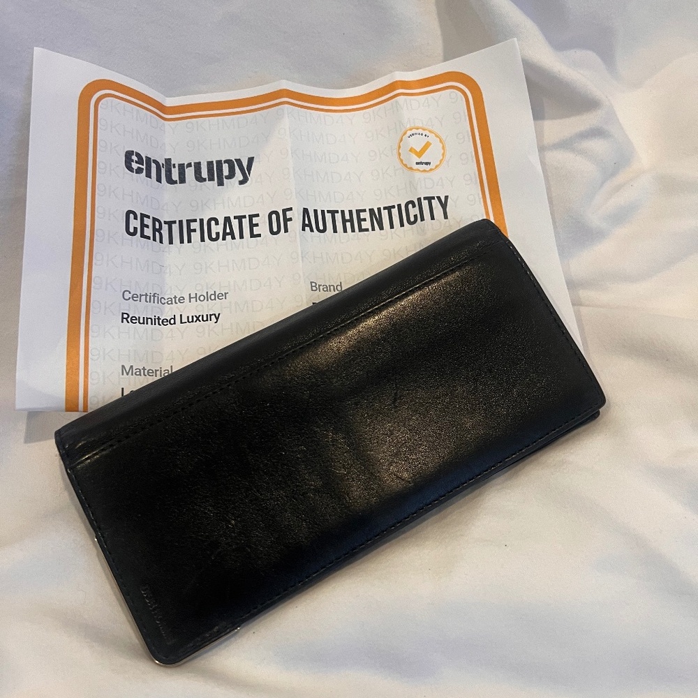 Black Christian Dior Long wallet